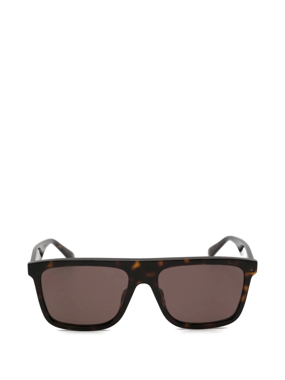 tortoiseshell-effect square-frame sunglasses - 1