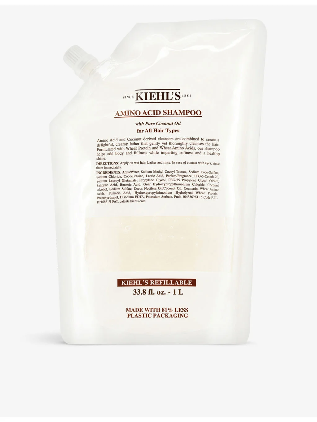 Amino Acid shampoo refill pouch 1L - 1