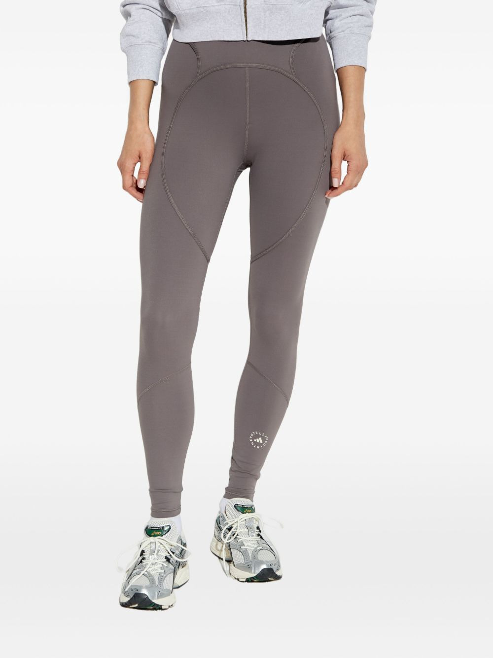 heart-shaped panel leggings - 3