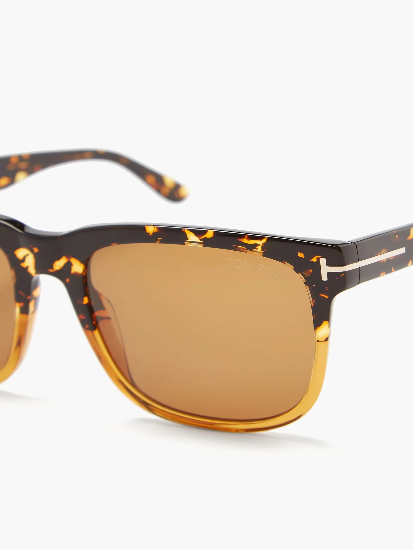 Stephenson square tortoiseshell-acetate sunglasses - 4