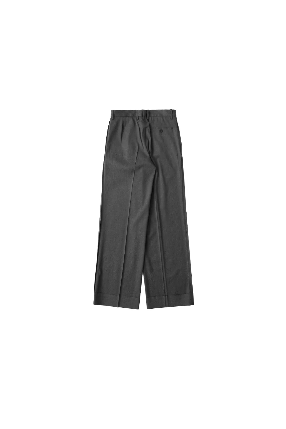 MM6 Tailored Wool Pants Dark Grey Melange - 2