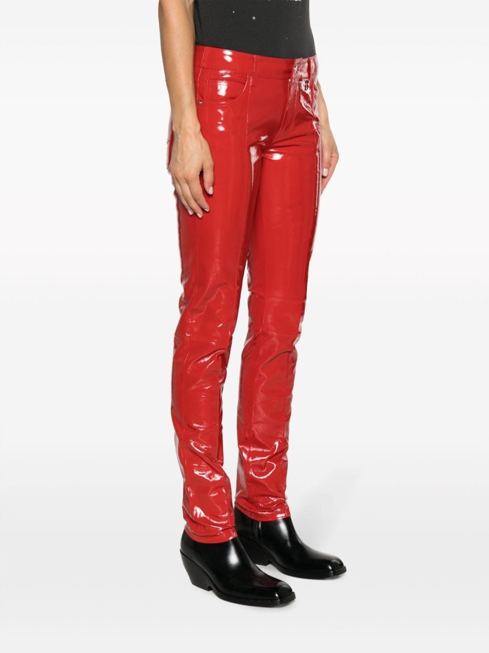 Peko skinny vinyl trousers - 3