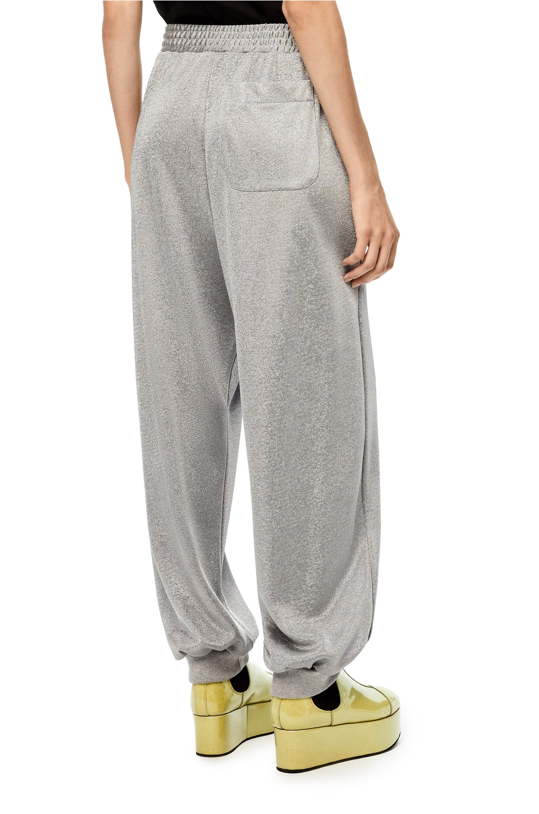 Tracksuit trousers in lurex jersey - 4