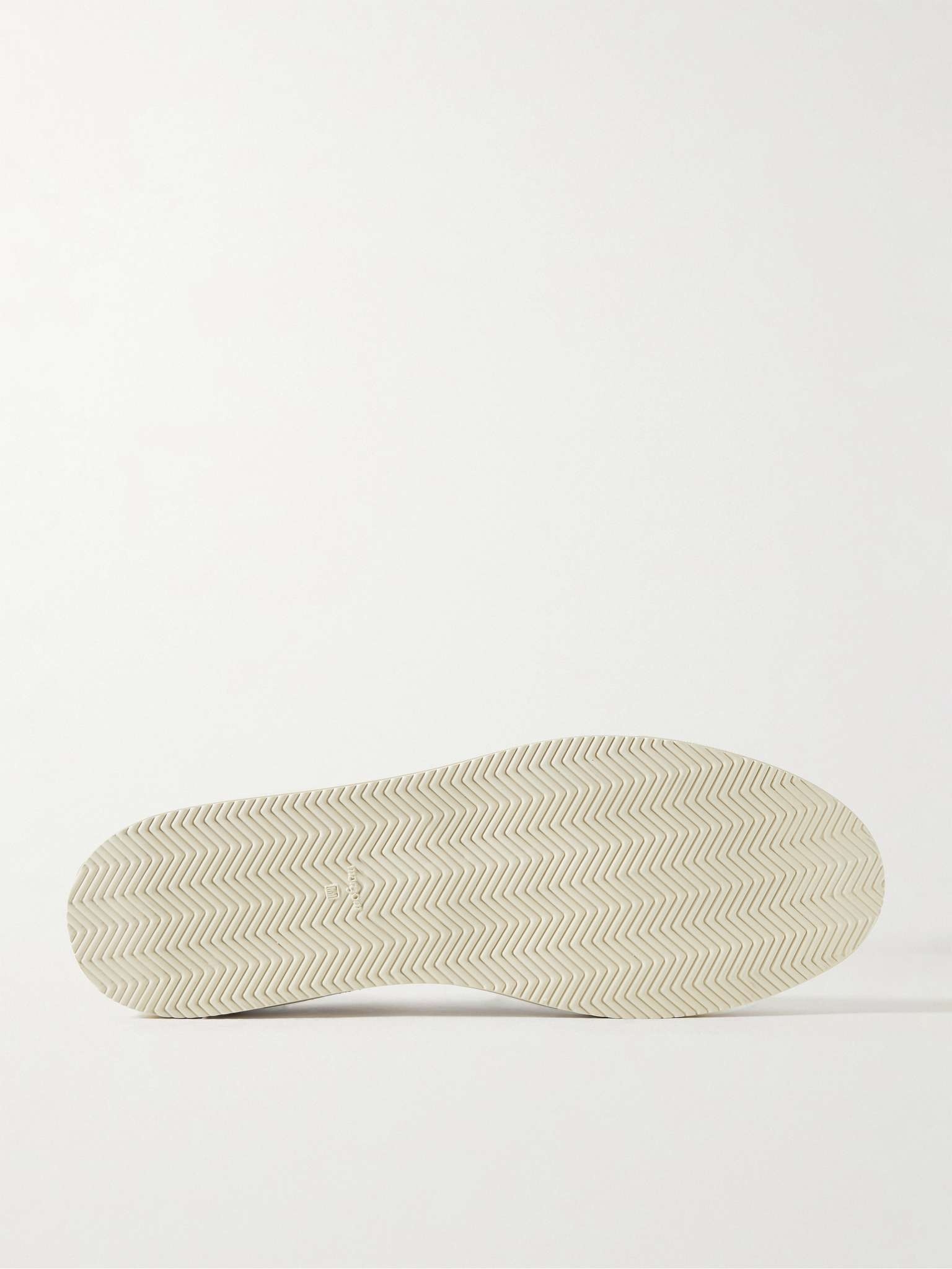 Tennis Pro Shell and Leather-Trimmed Suede Sneakers - 3