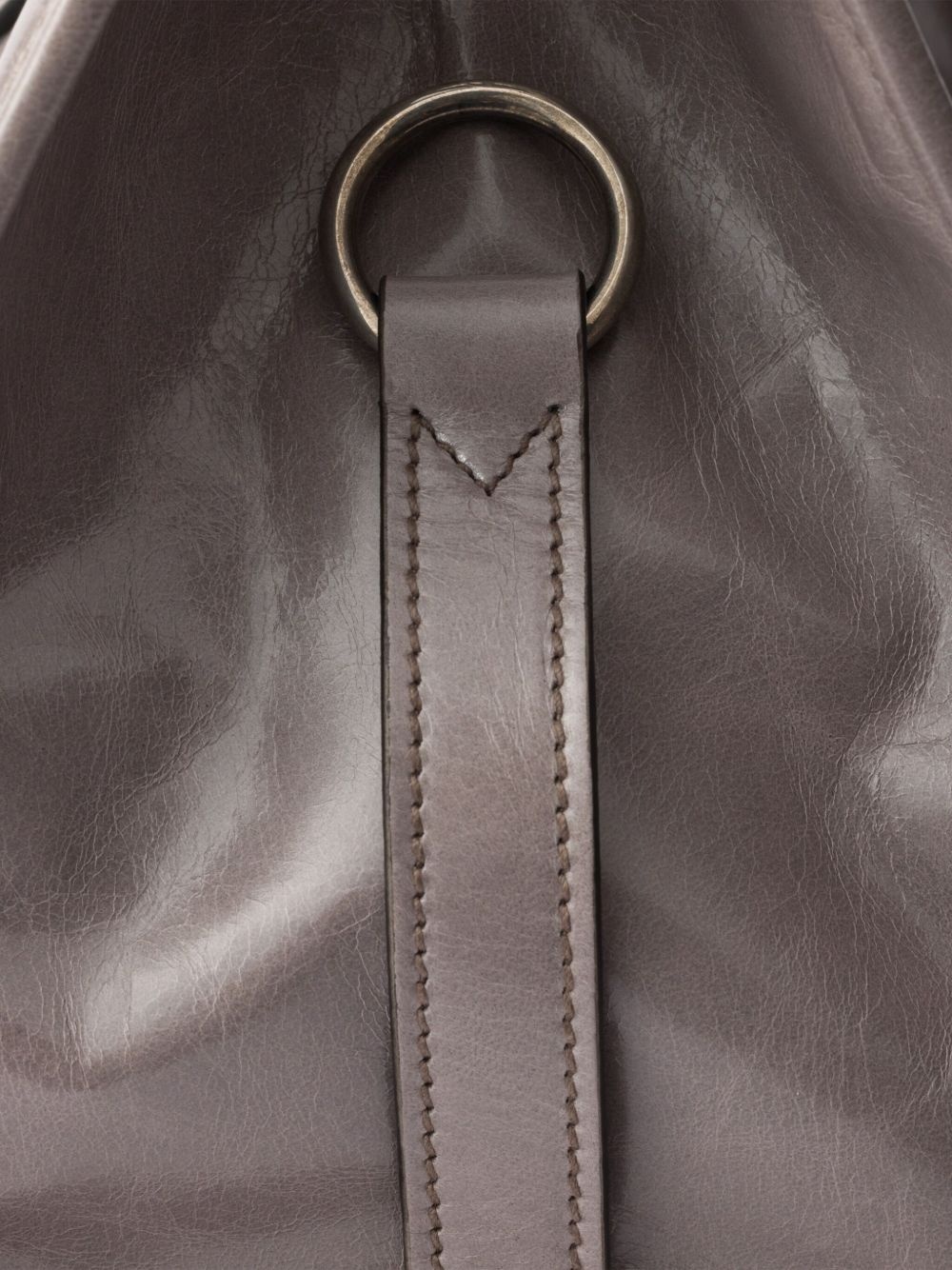 medium leather tote bag - 6