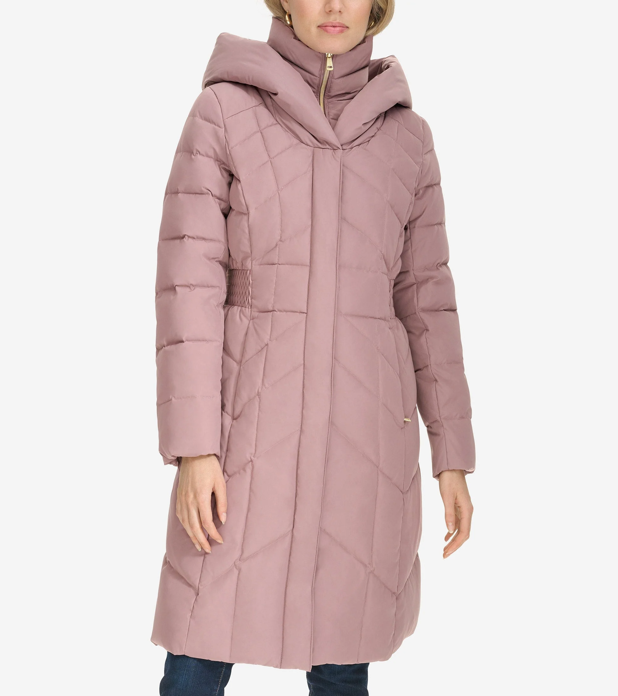 Women's Taffeta Down Coat - 1