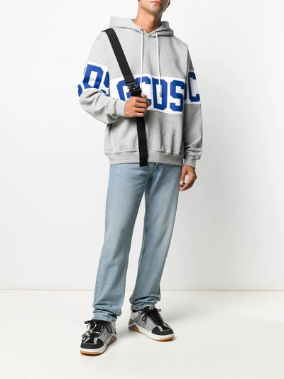 GCDS large logo patch hoodie outlook