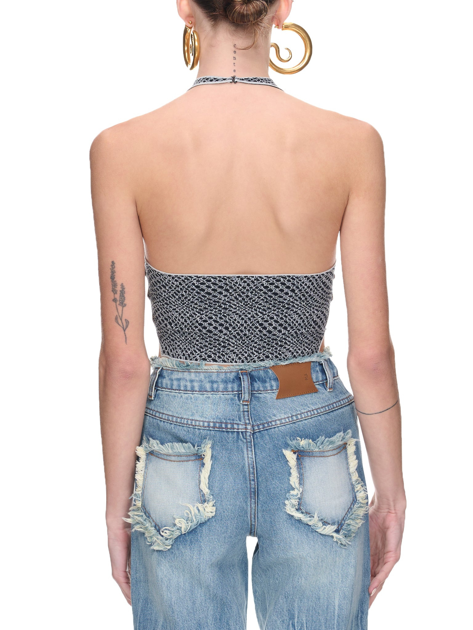 Jacquard Halter Top - 3