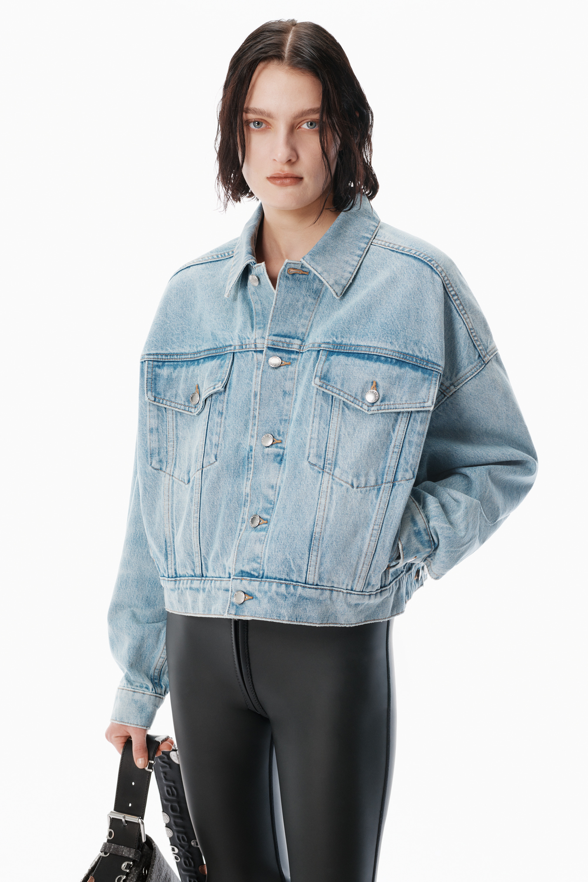 Regen Indigo Denim clip trucker jacket - 3