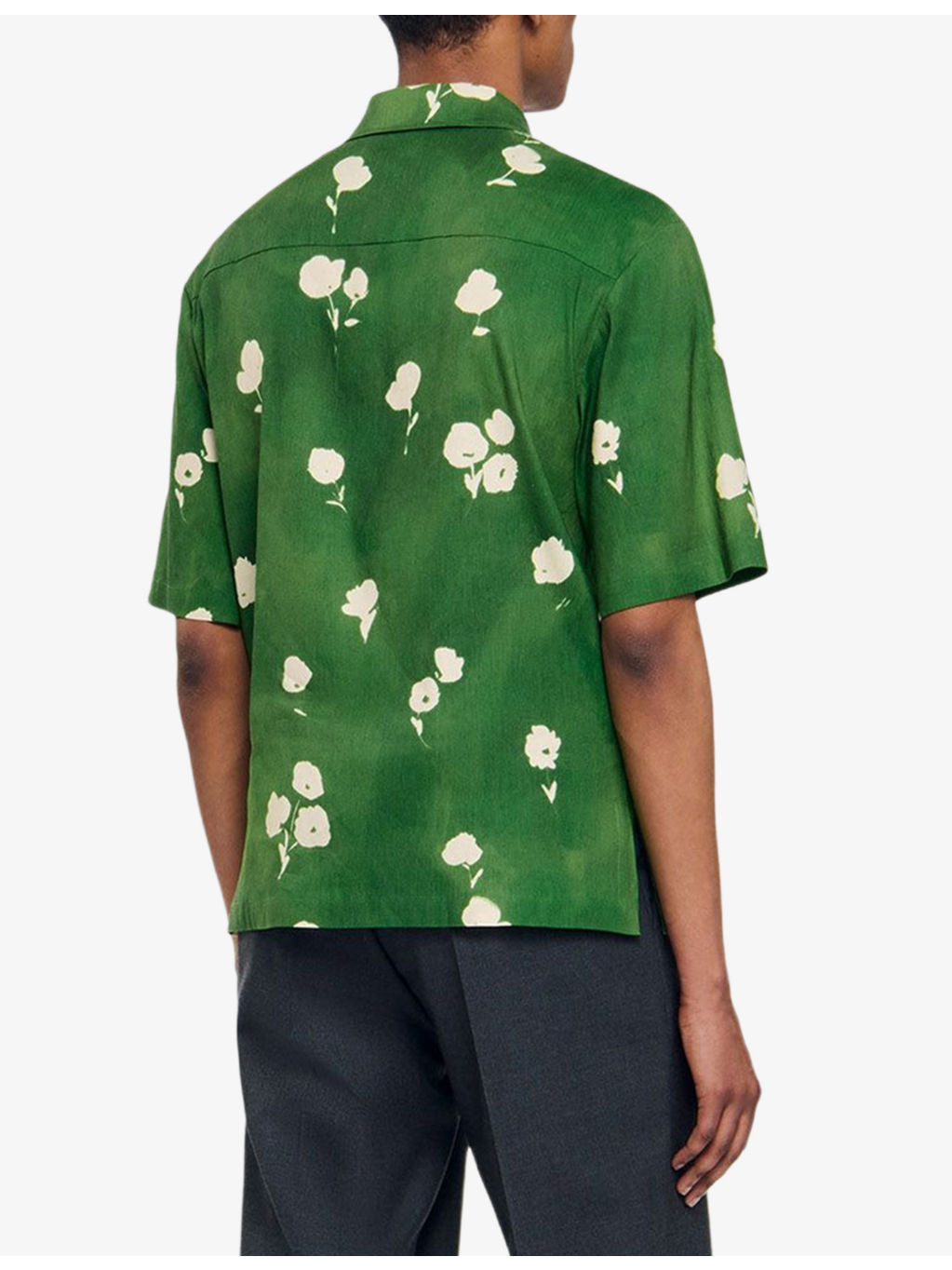Floral-Print Regular-Fit Stretch Linen-Blend Shirt - 4