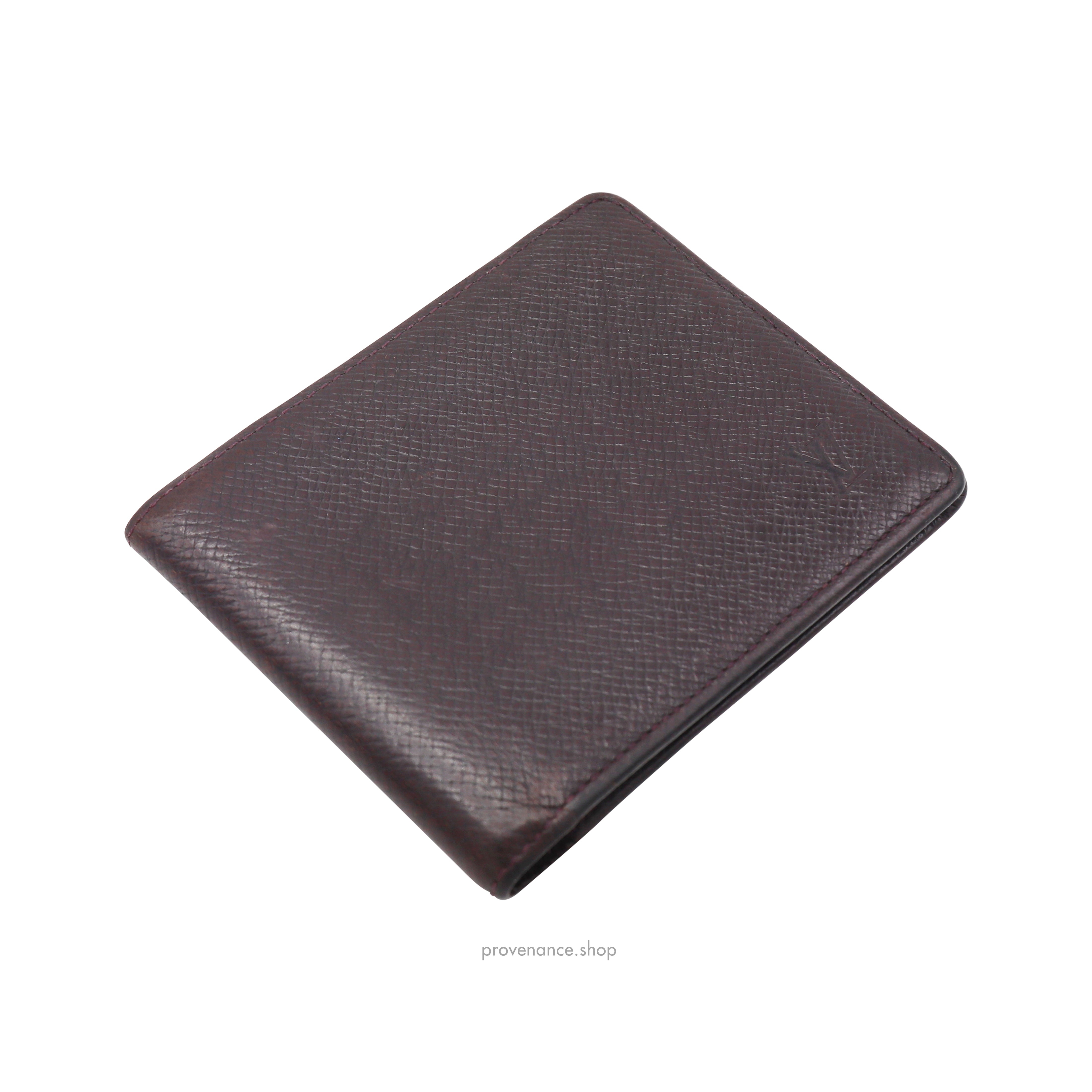 Louis Vuitton Slender Wallet - Taiga Acajou Leather - 5