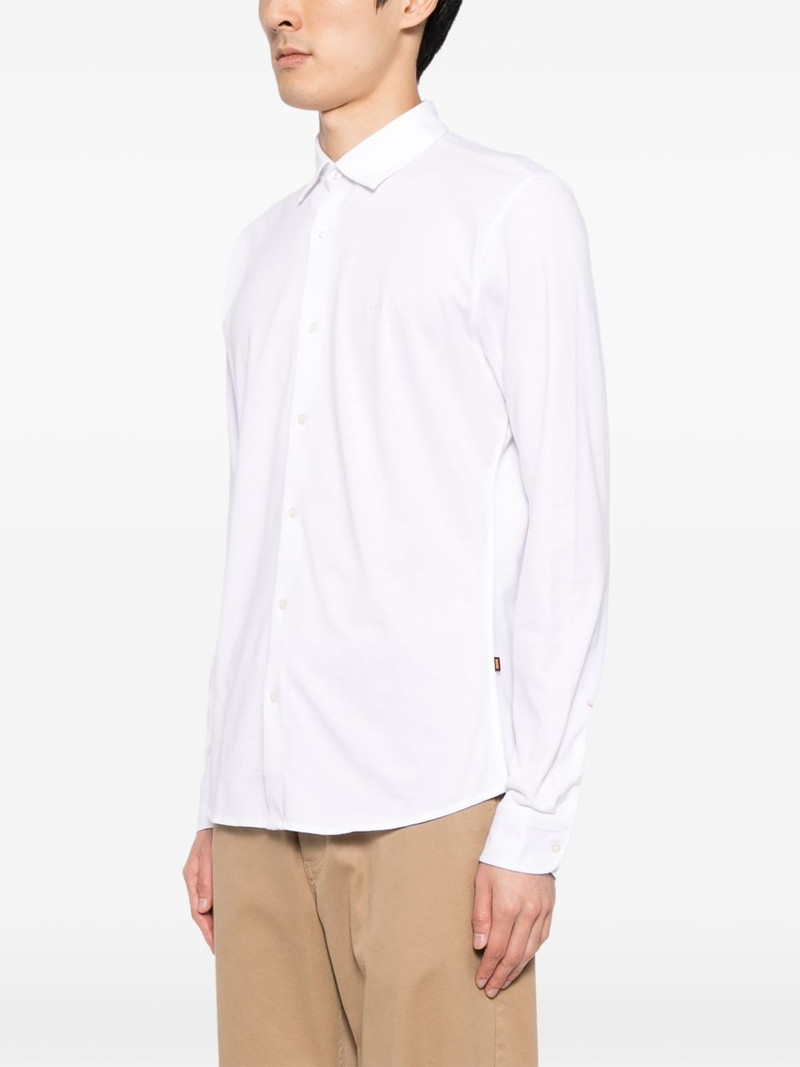 embroidered-logo shirt 3