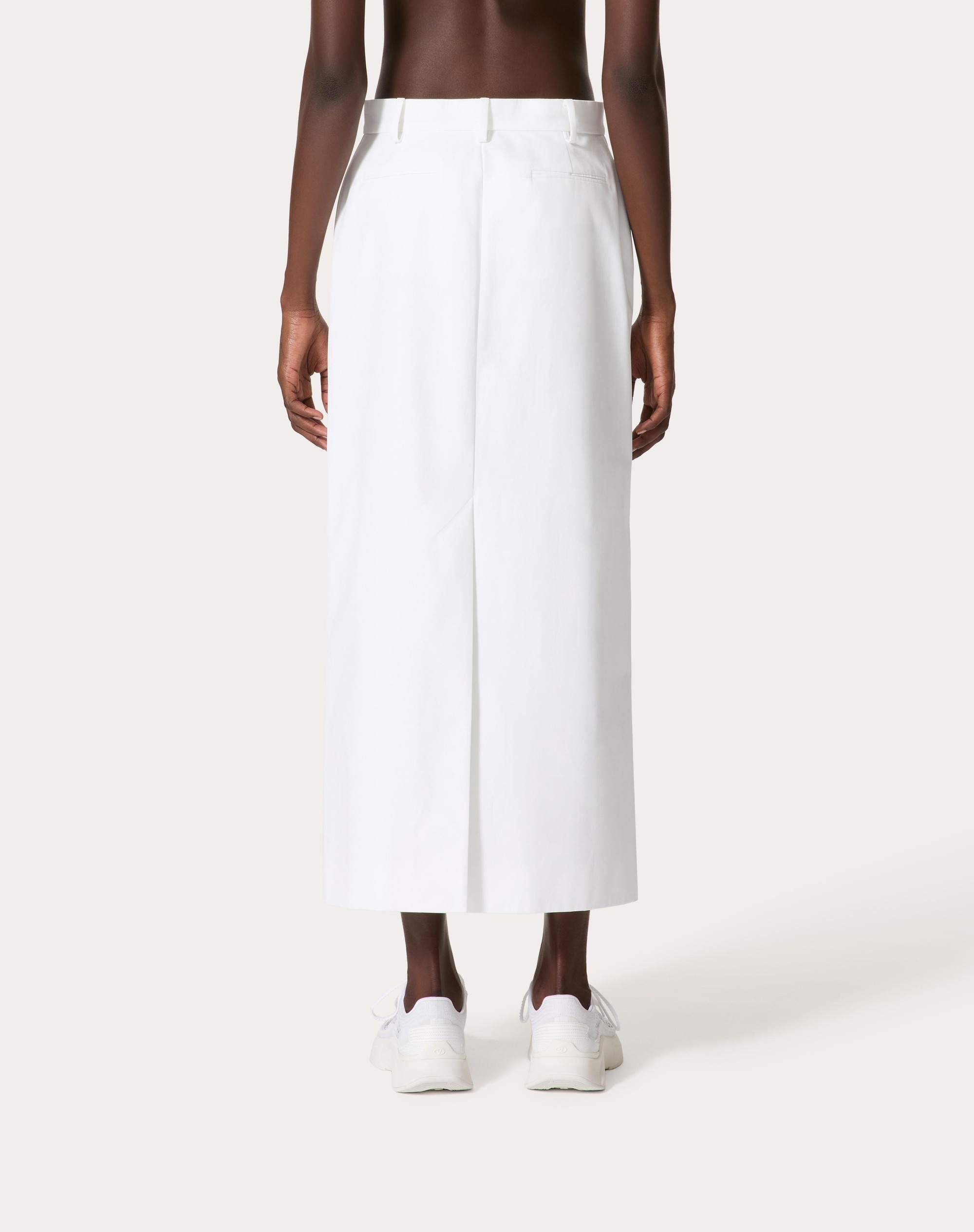 COMPACT POPLIN SKIRT - 4