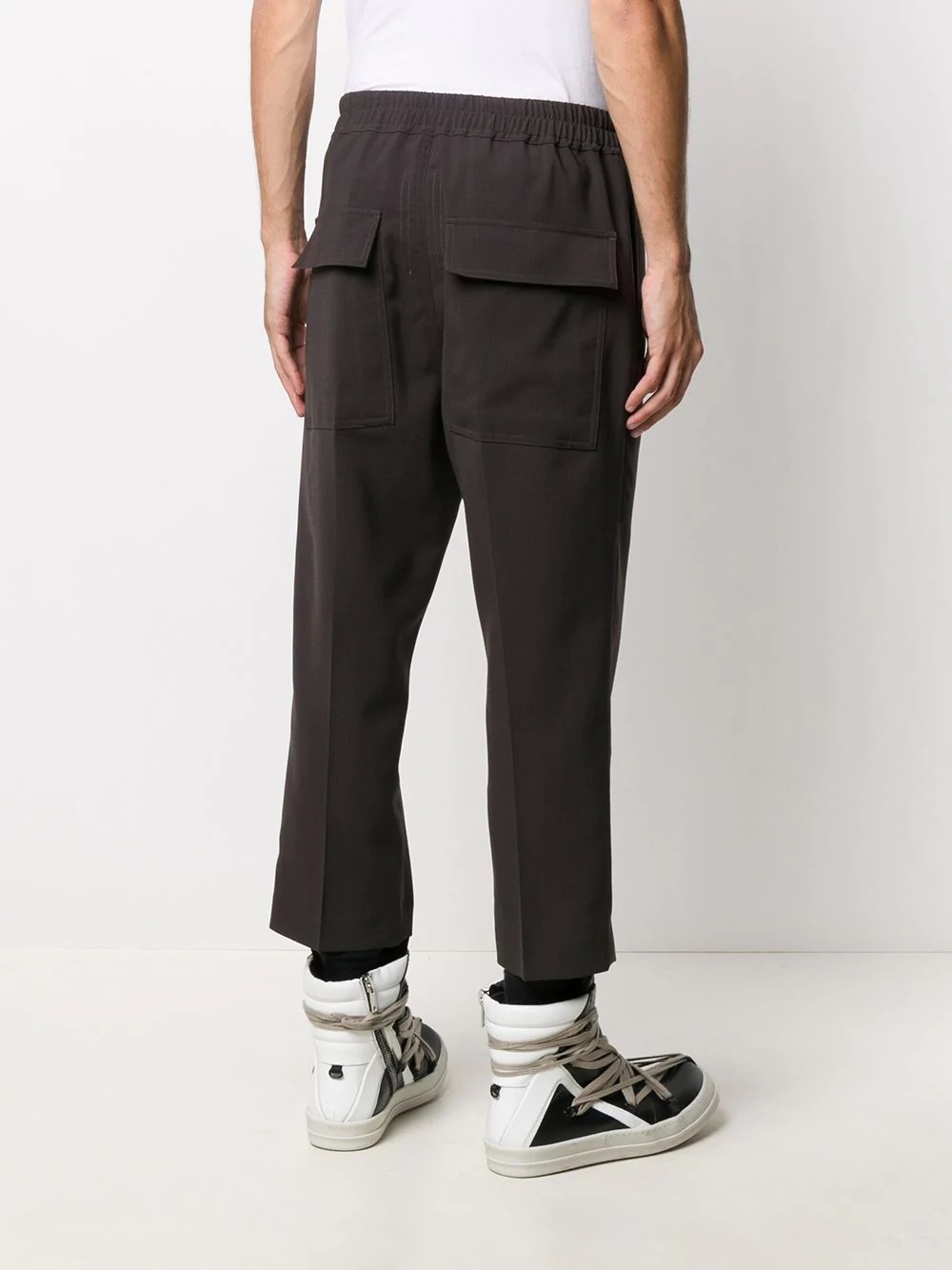 rear flap pocket track pants - 4