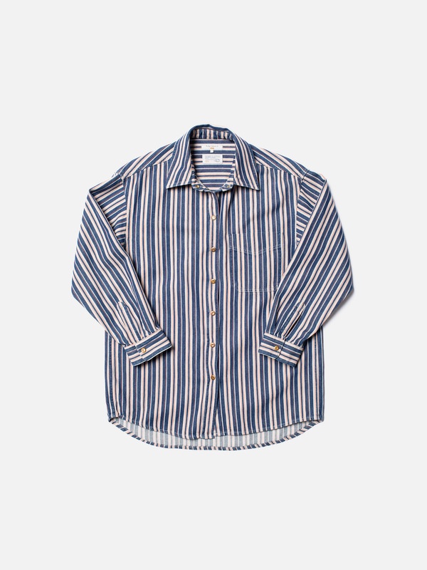 Mina Denim Shirt Stripe Red - 3