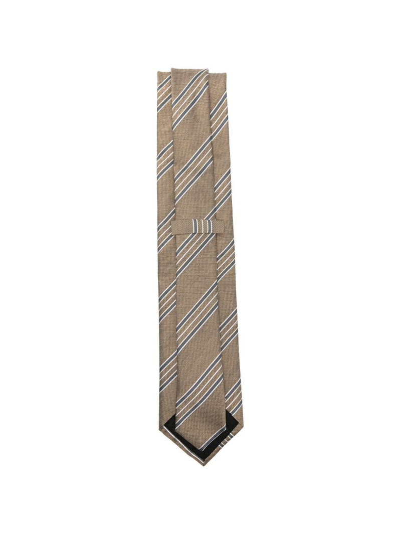 Brioni striped silk tie outlook