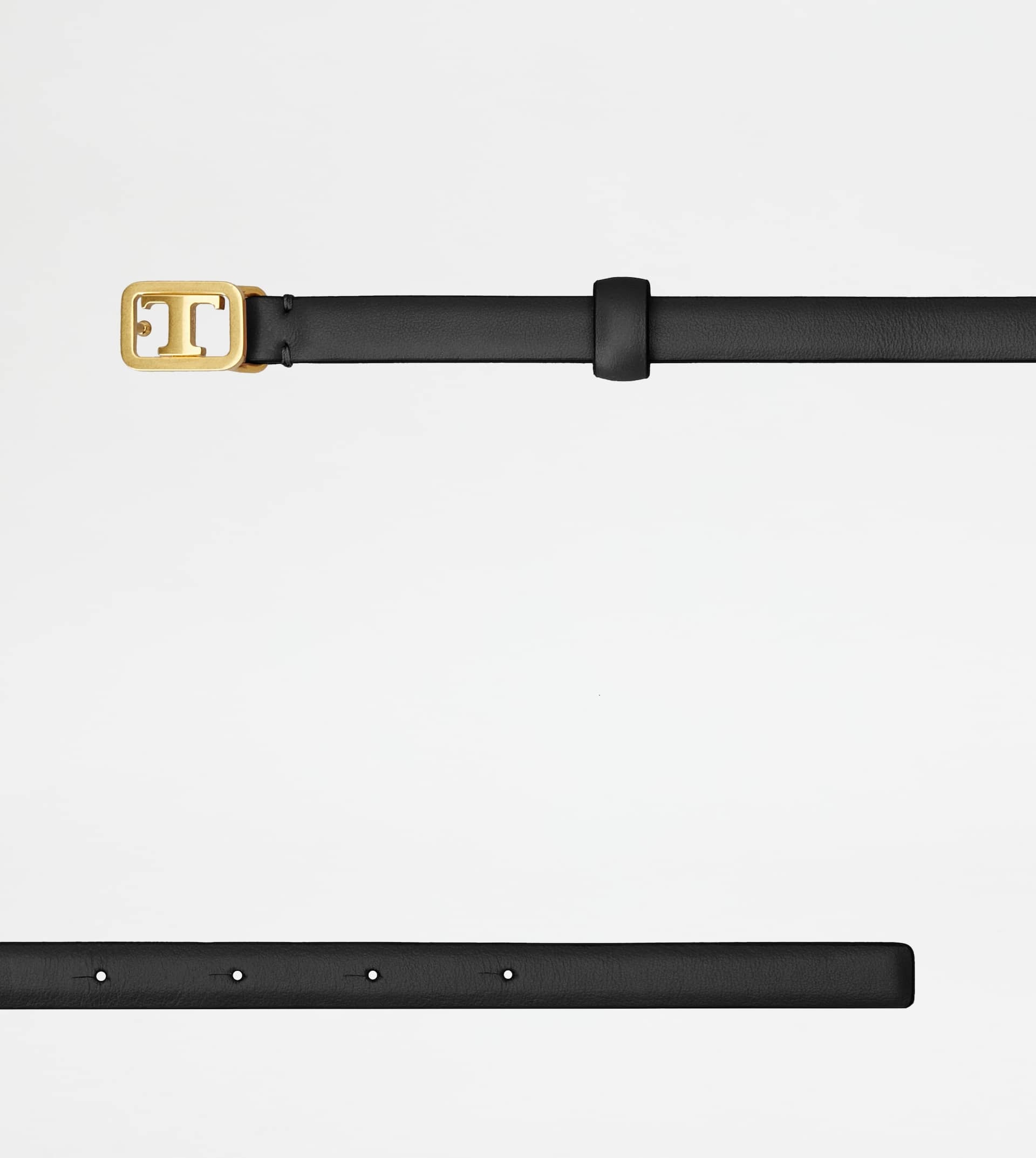 T TIMELESS BELT IN LEATHER - BLACK - 2