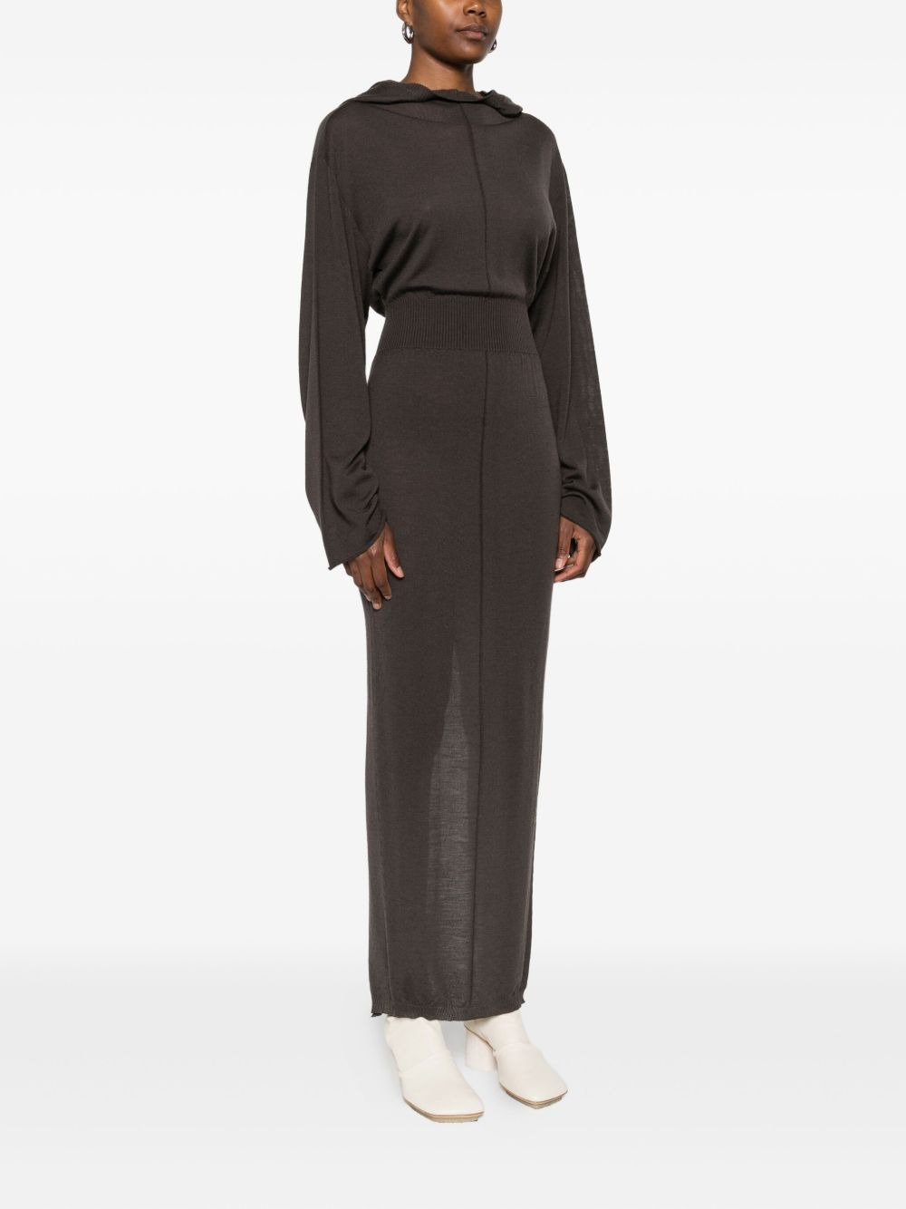 long-sleeve maxi dress - 3