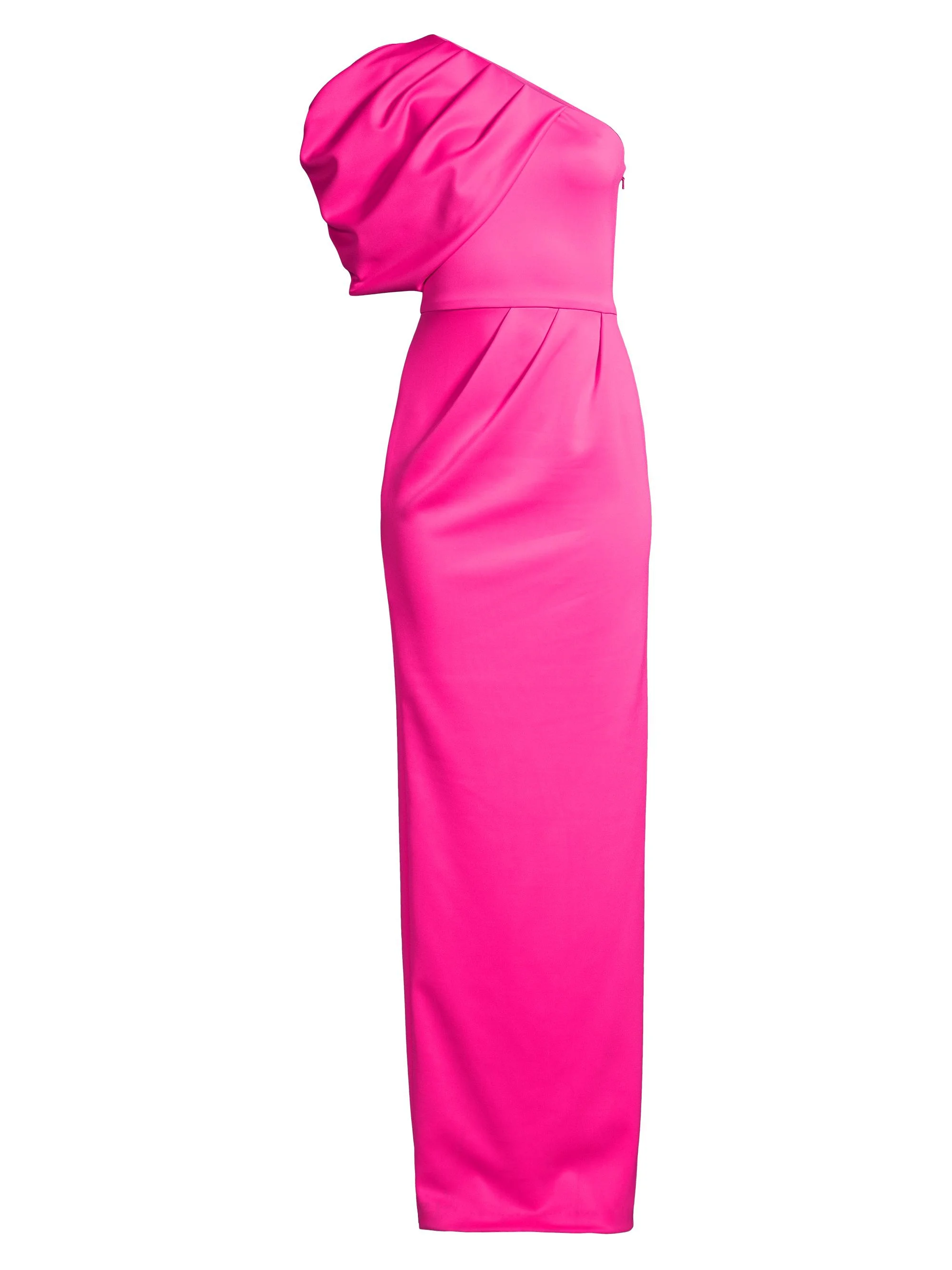 Women's Egan One-Shoulder Gown - Iconic Pink - 1