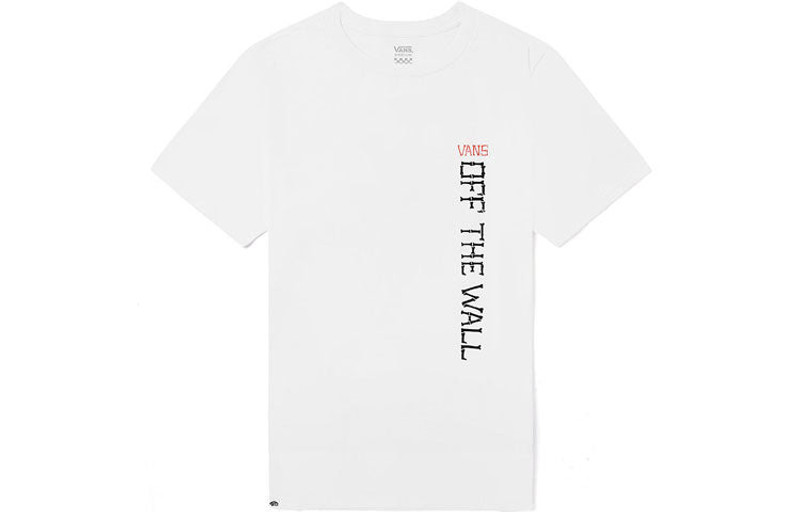 Vans (WMNS) Vans Back Skeleton Printing Short Sleeve White VN0A4BRKWHT outlook