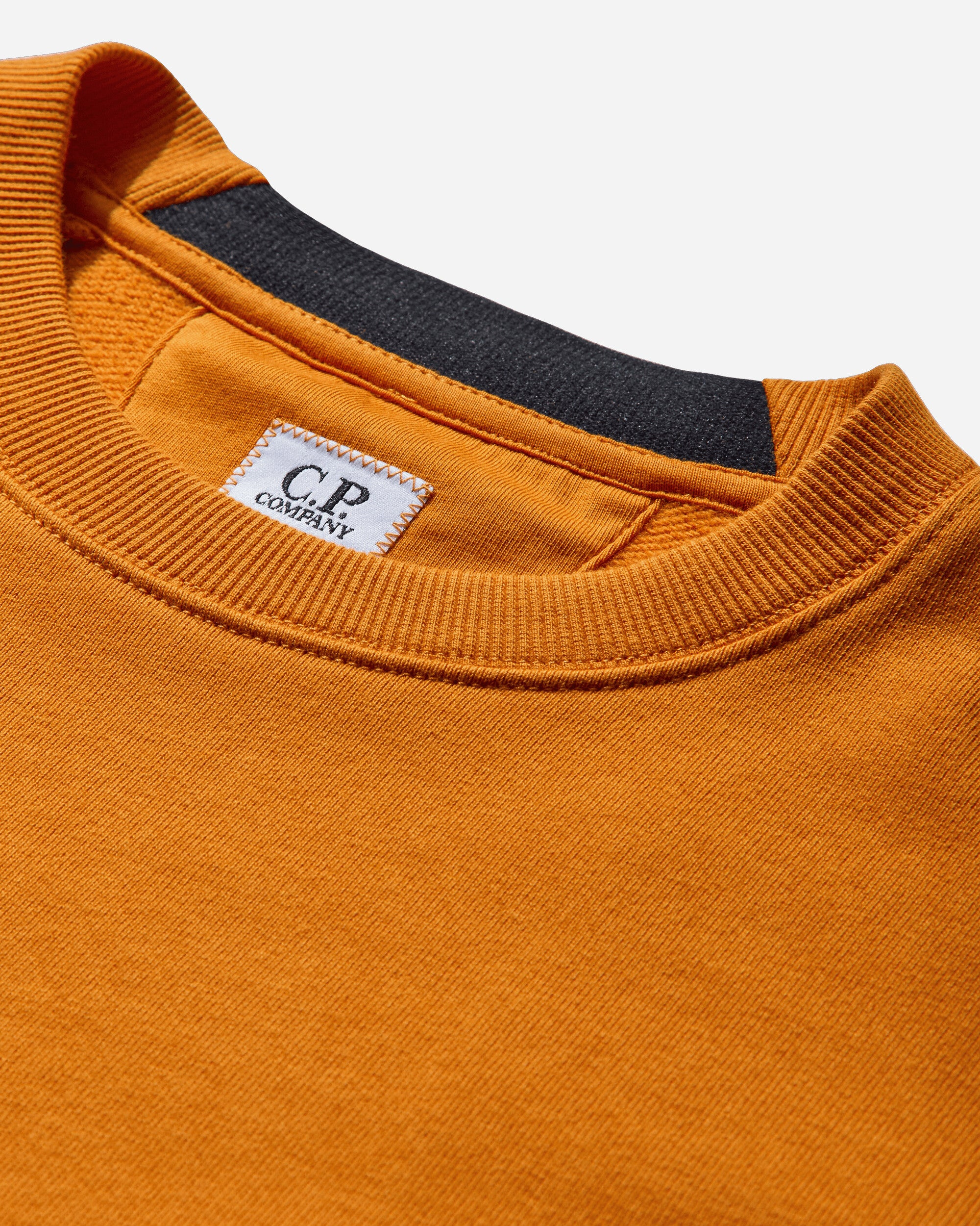 Men's Diagonal Raised Fleece Crewneck Sweatshirt Russet Orange - 3