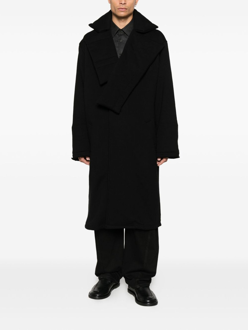 Yohji Yamamoto wide-lapel coat outlook