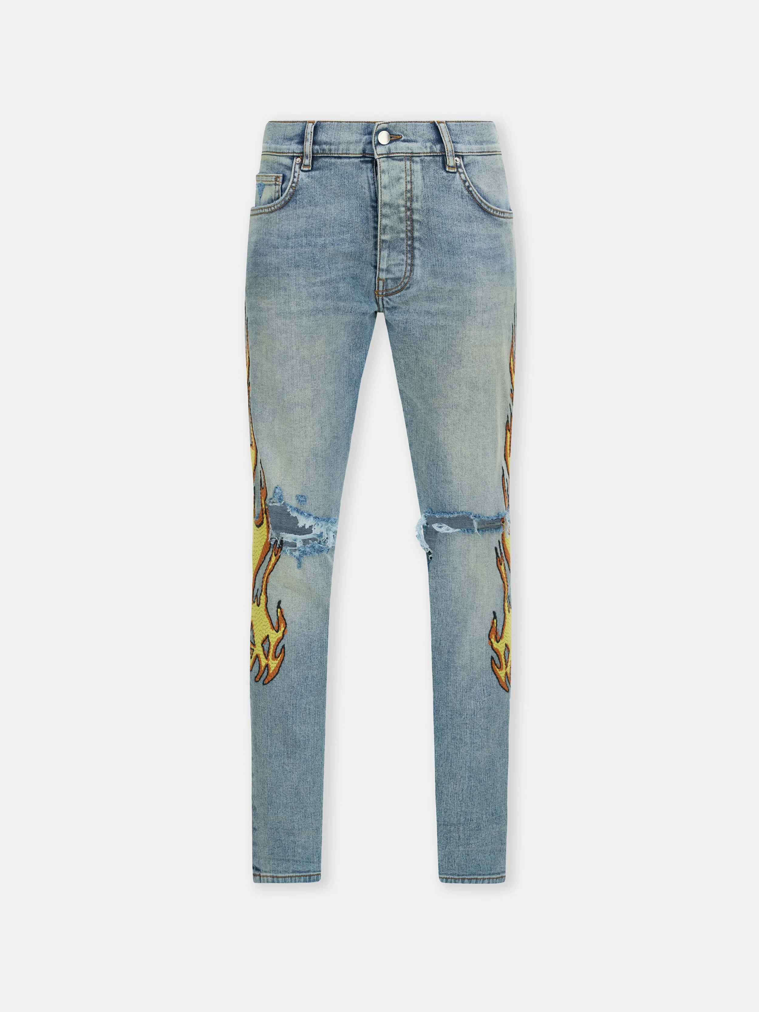 FLAMES EMB SKINNY JEAN - 1