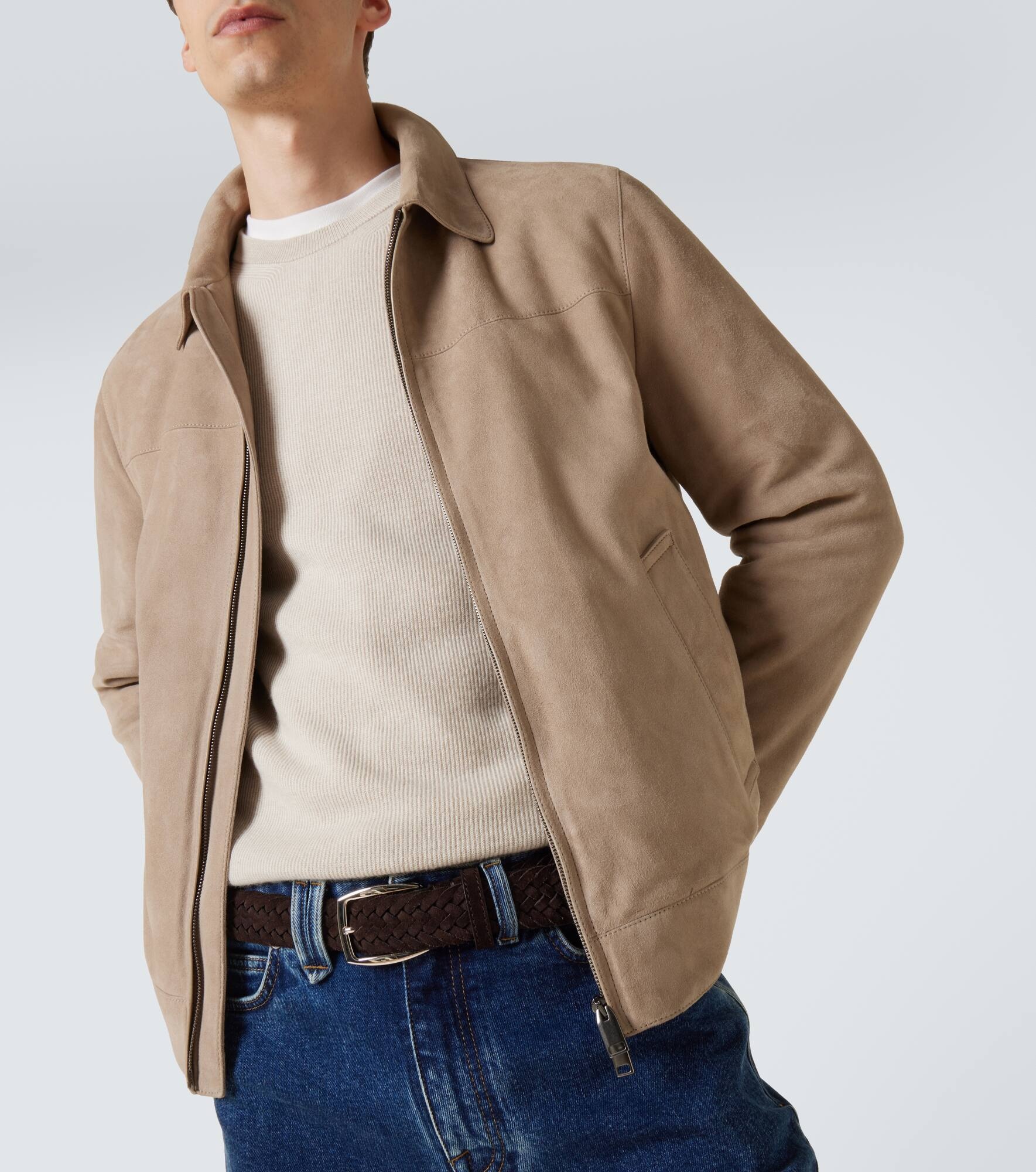 Suede blouson - 5