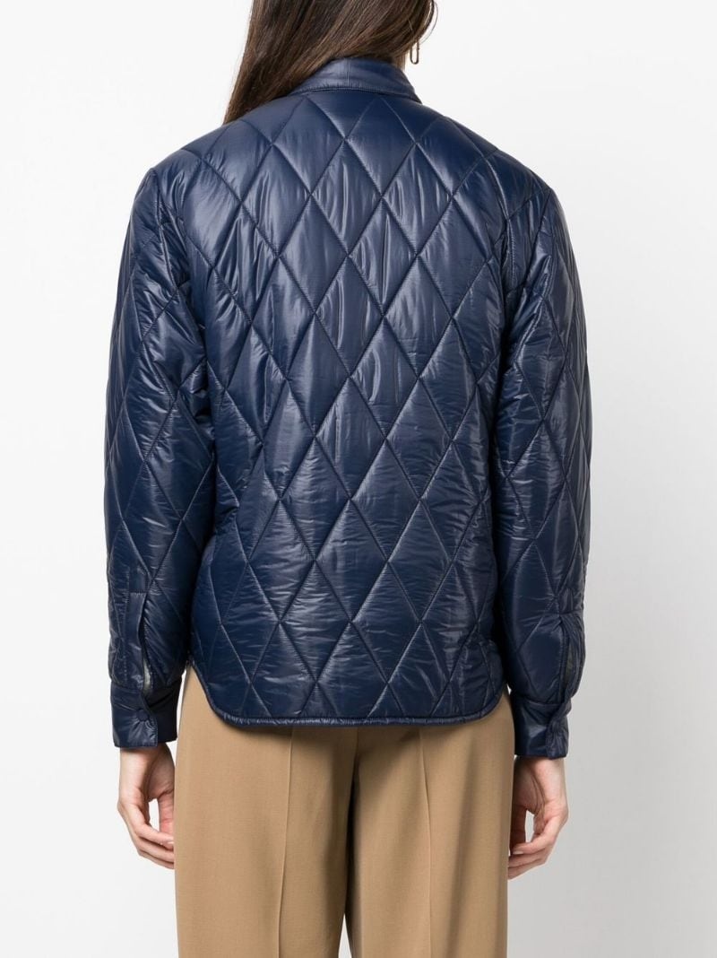 quilted button-up jacket - 4