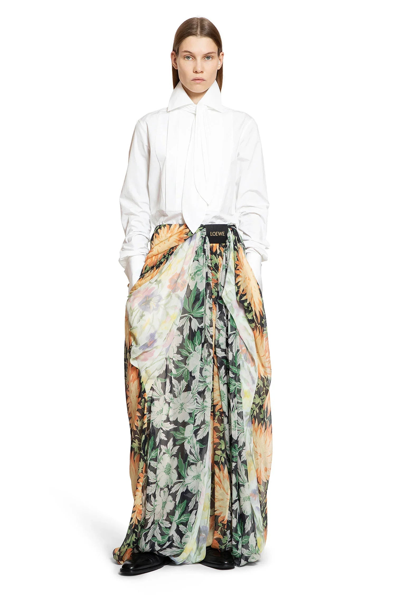 Shirt-With-Tie-In-Cotton - 4