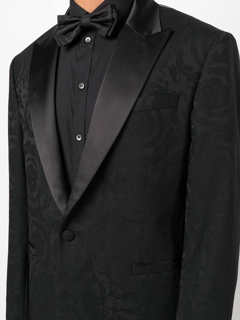 single-breasted jacquard blazer - 5