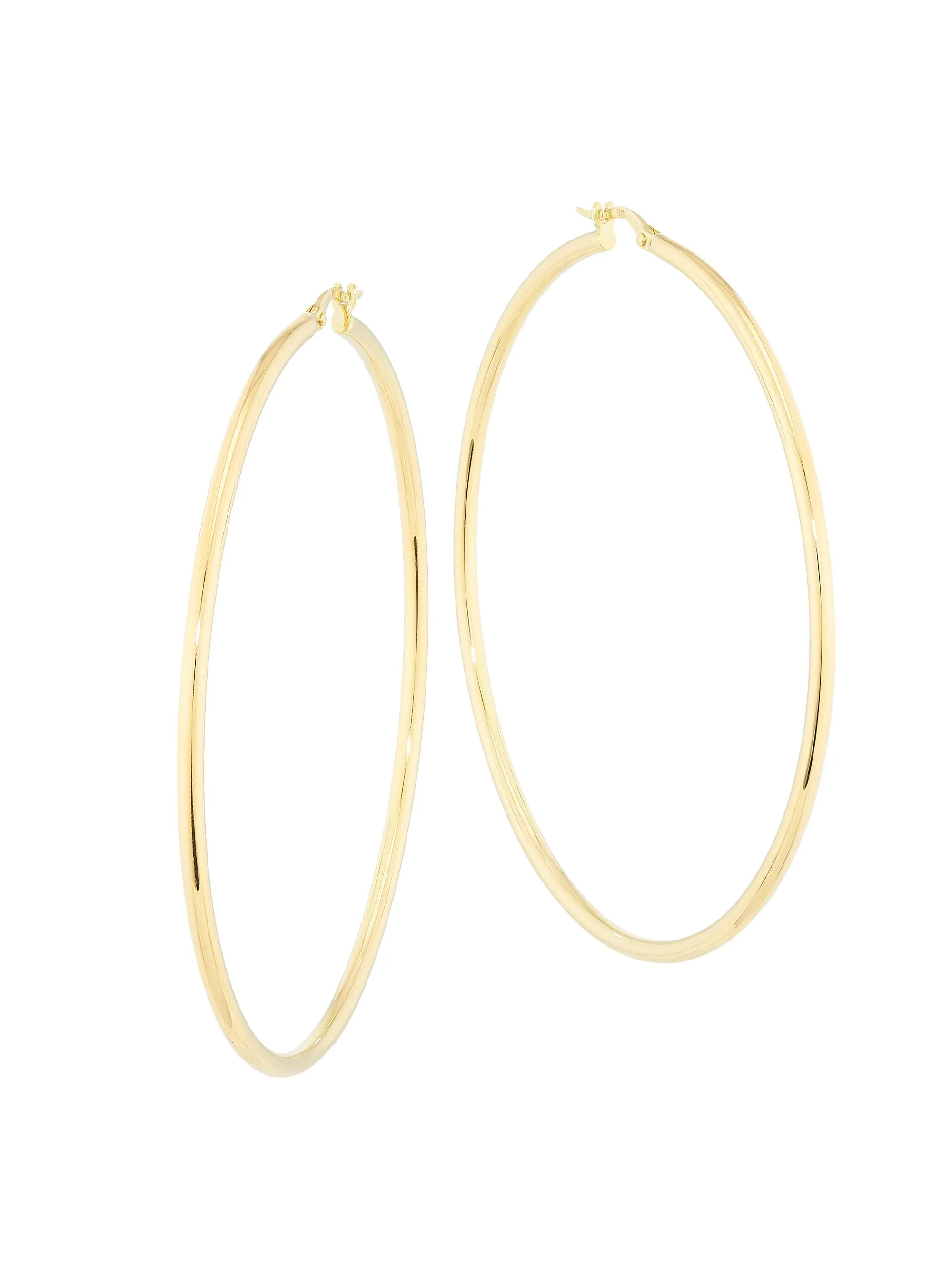 Women's 18K Yellow Gold Hoop Earrings - Yellow Gold - 1