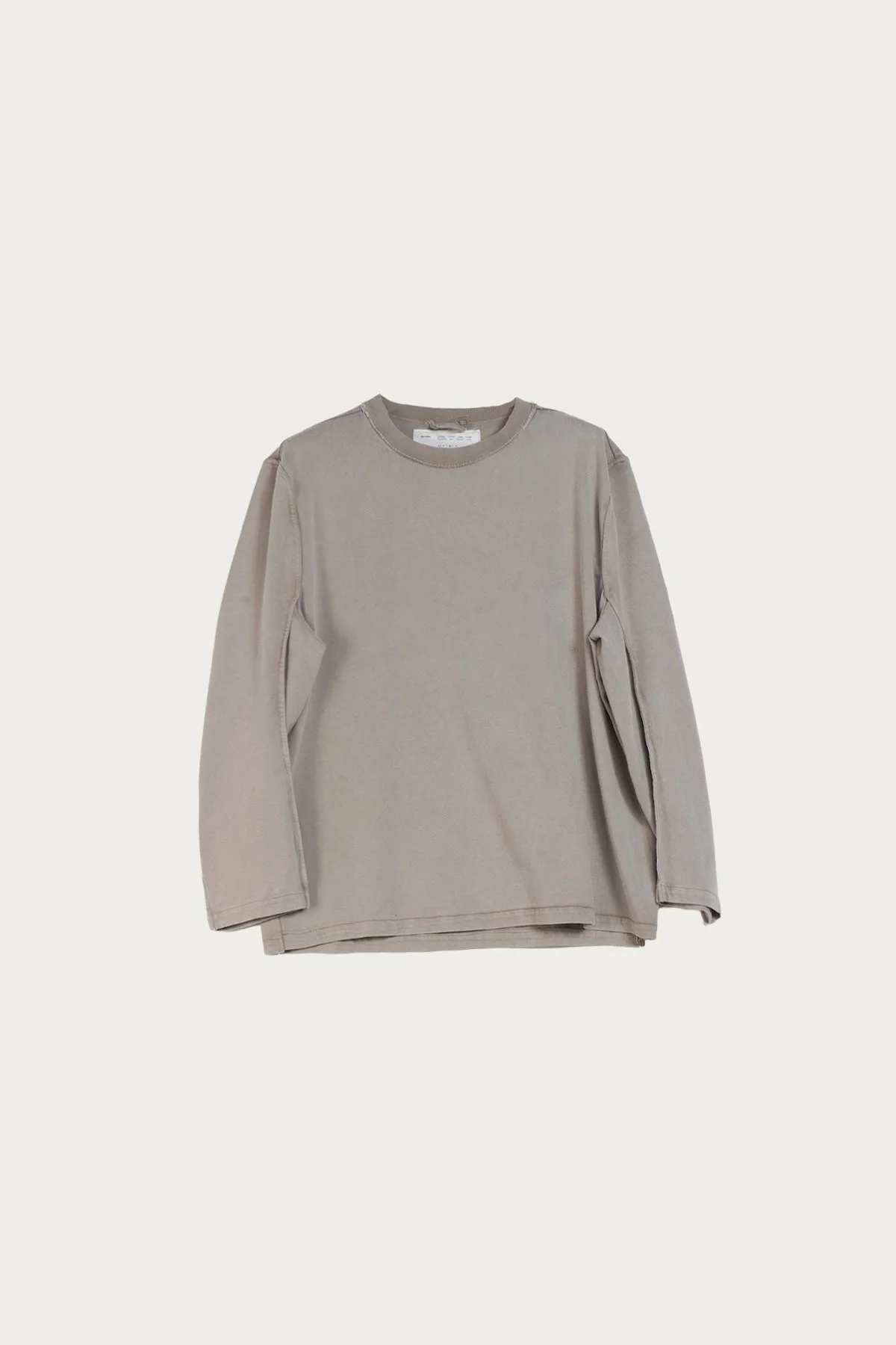 Big Tee LS - Taupe Heavy Jersey - 1