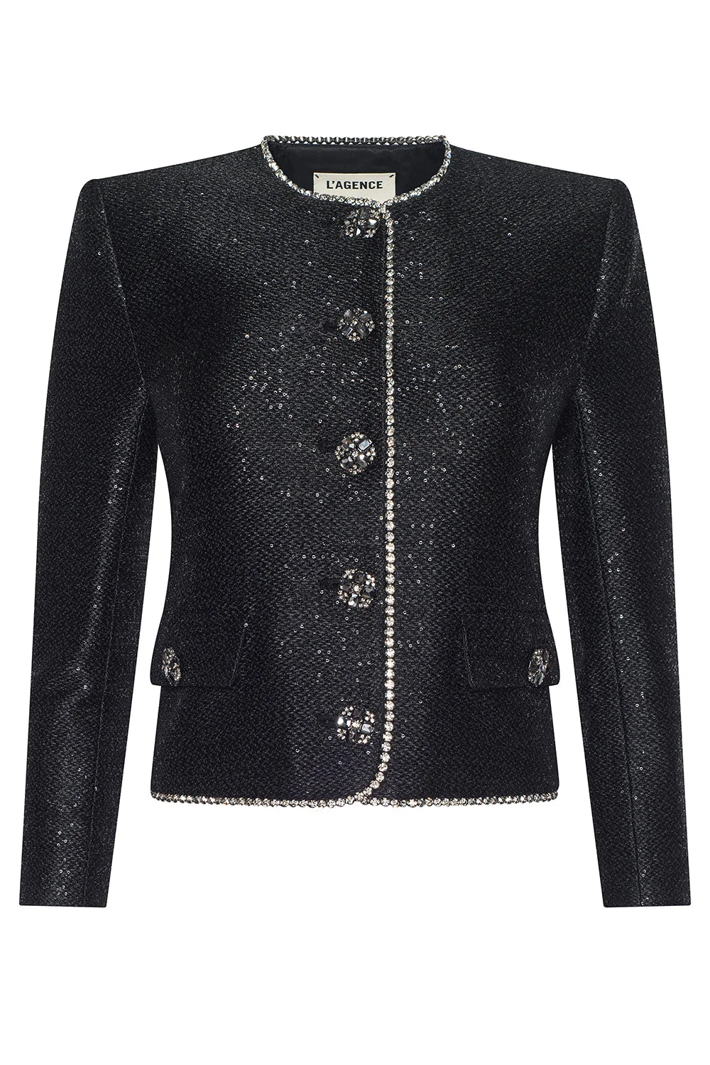 Zell Crystal Trim Jacket - 1