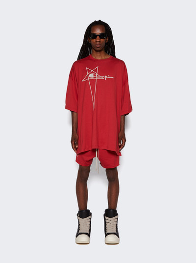 Rick Owens X Champion Dolphin Boxer Shorts Carnelian Red outlook