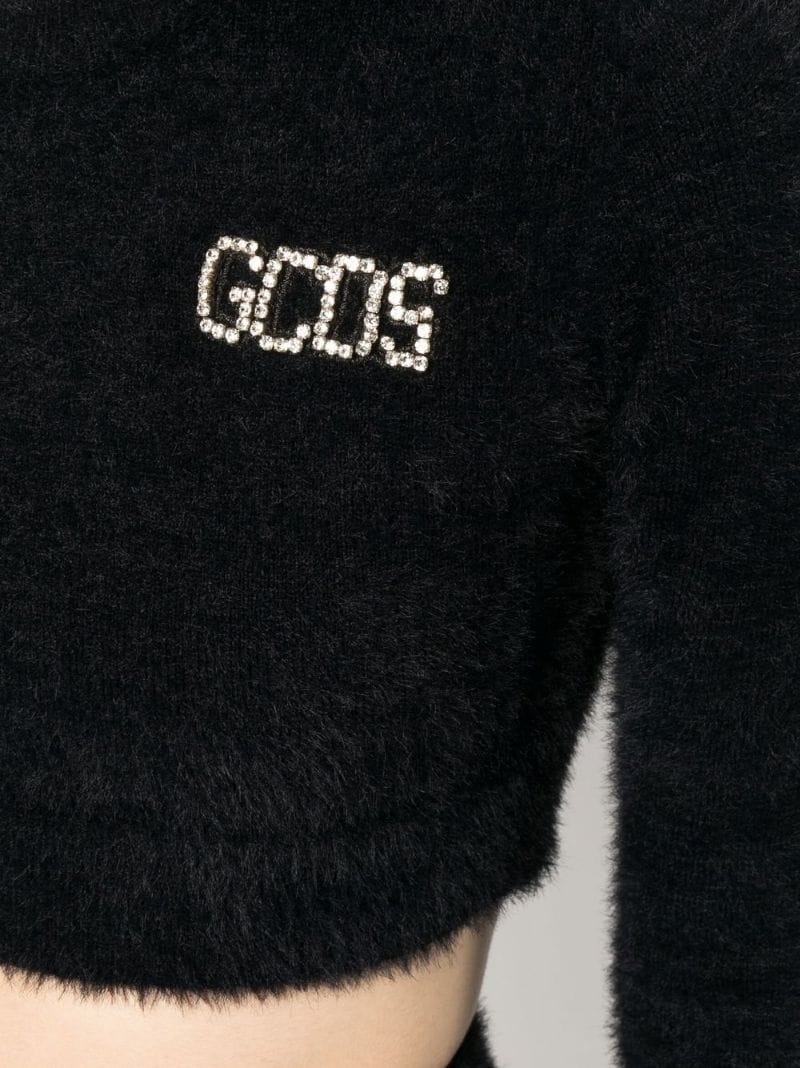 crystal-logo cropped jumper - 5