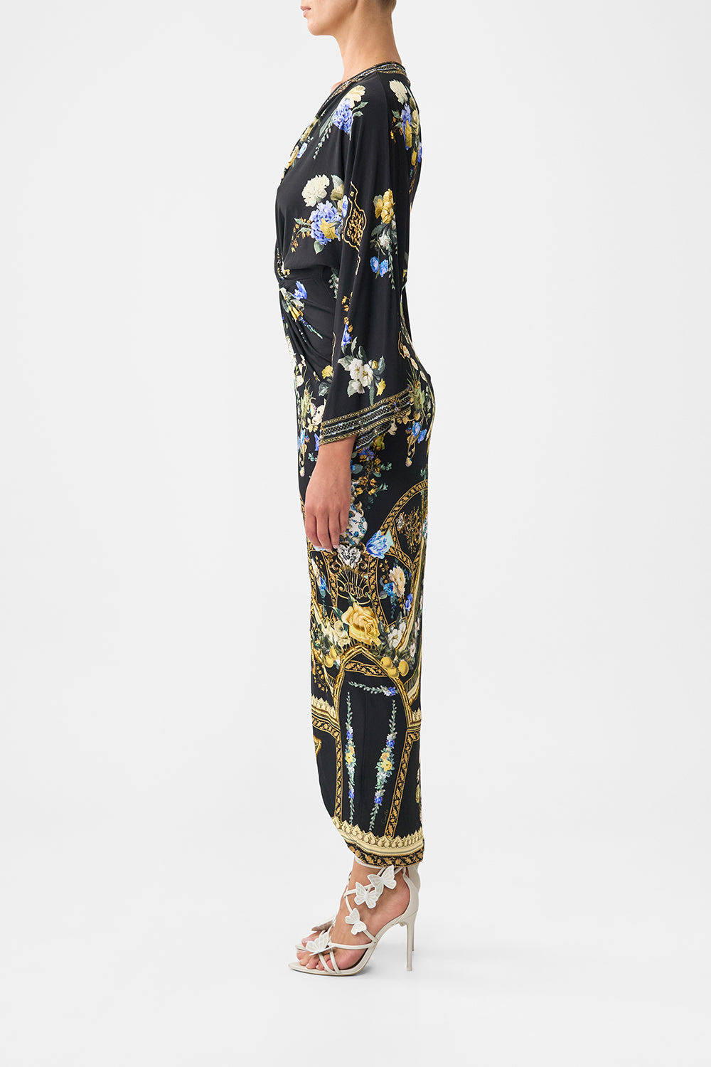 LONG SPLIT FRONT TWIST DRESS - 4