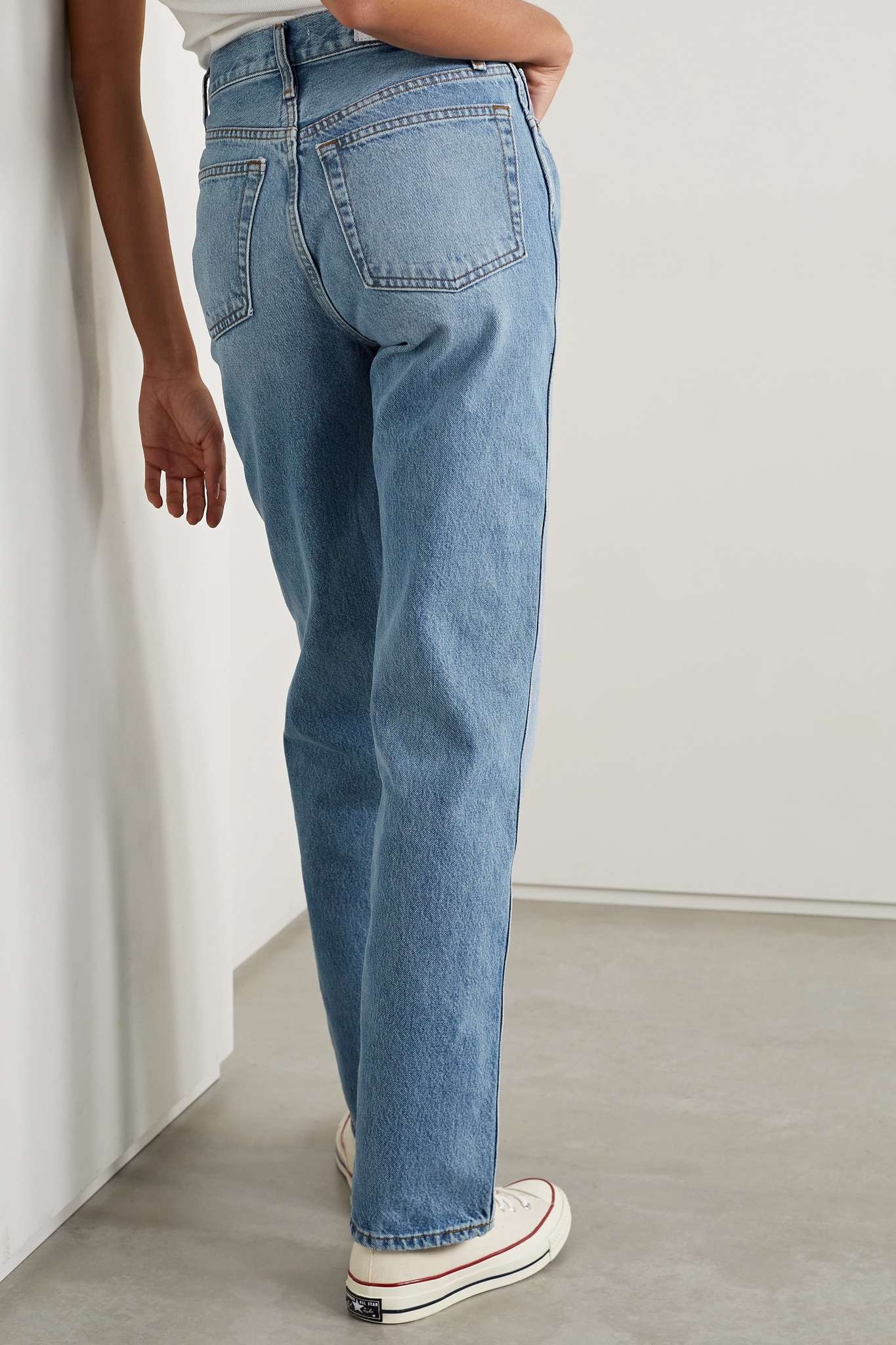 90s high-rise straight-leg jeans - 4