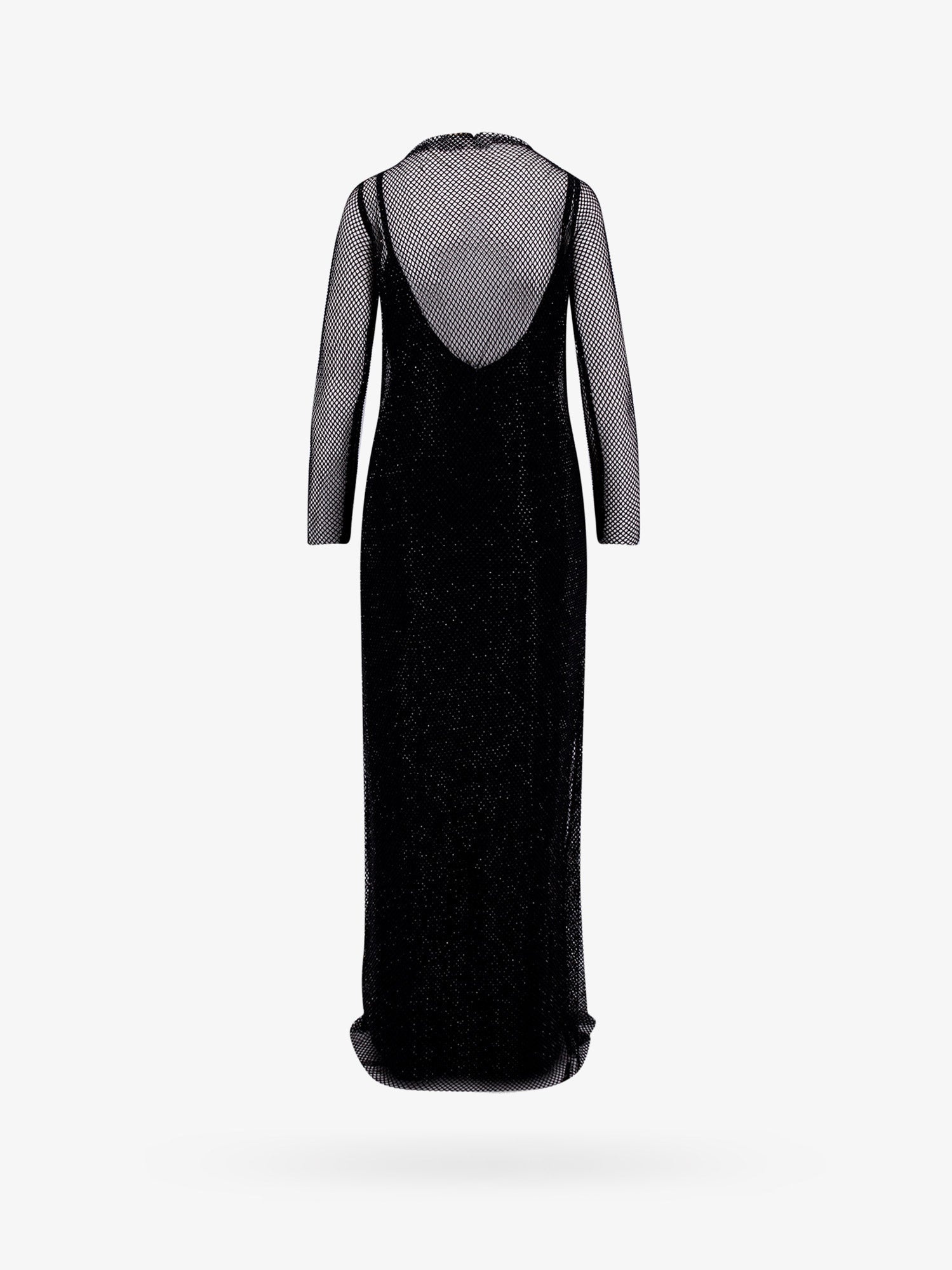 Max Mara Embroidered Mesh Dress With Crystals - 2