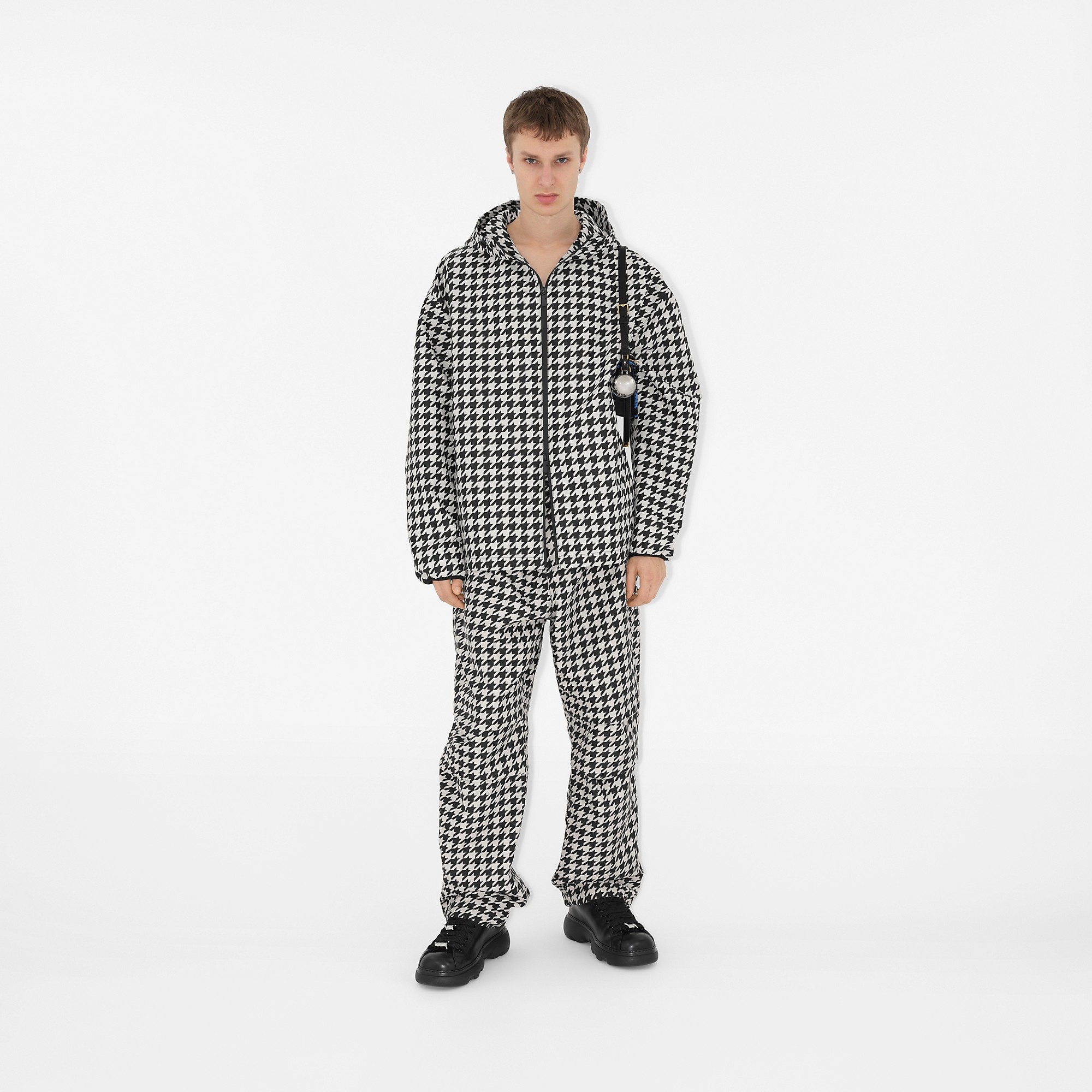 Houndstooth Cargo Trousers - 2