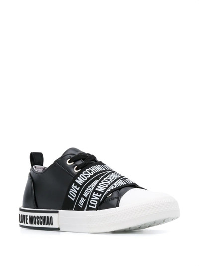 Moschino logo strap 30mm low-top sneakers outlook