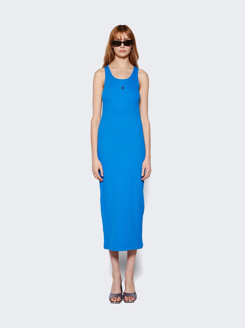 Ribbed Tank Dress Moroccan Blue - 3