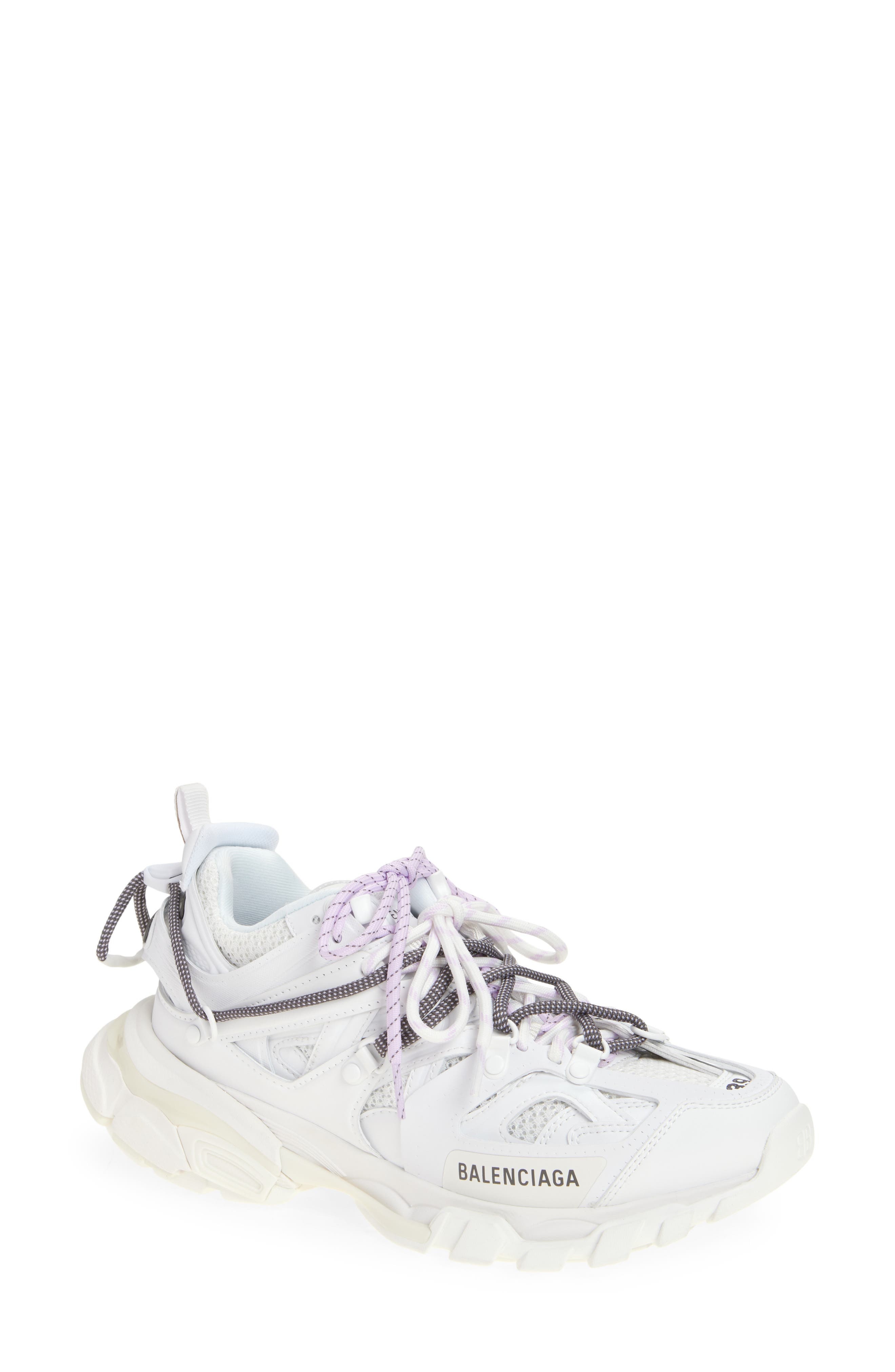 Balenciaga Track Trail Sneaker in White/Lilac at Nordstrom - 1