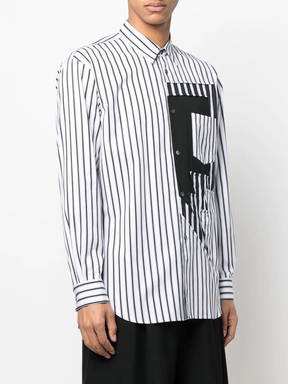 graphic-print striped shirt - 3