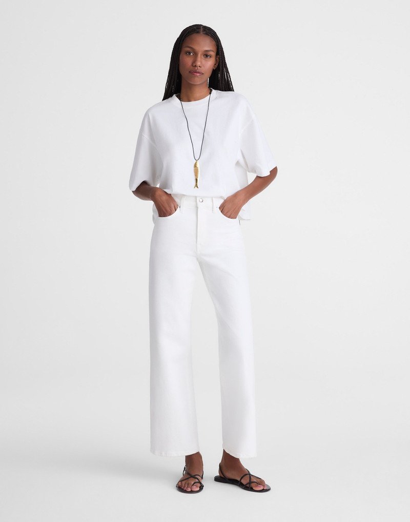 The Wide-Leg Crop Jean in Super Stretch Denim 2