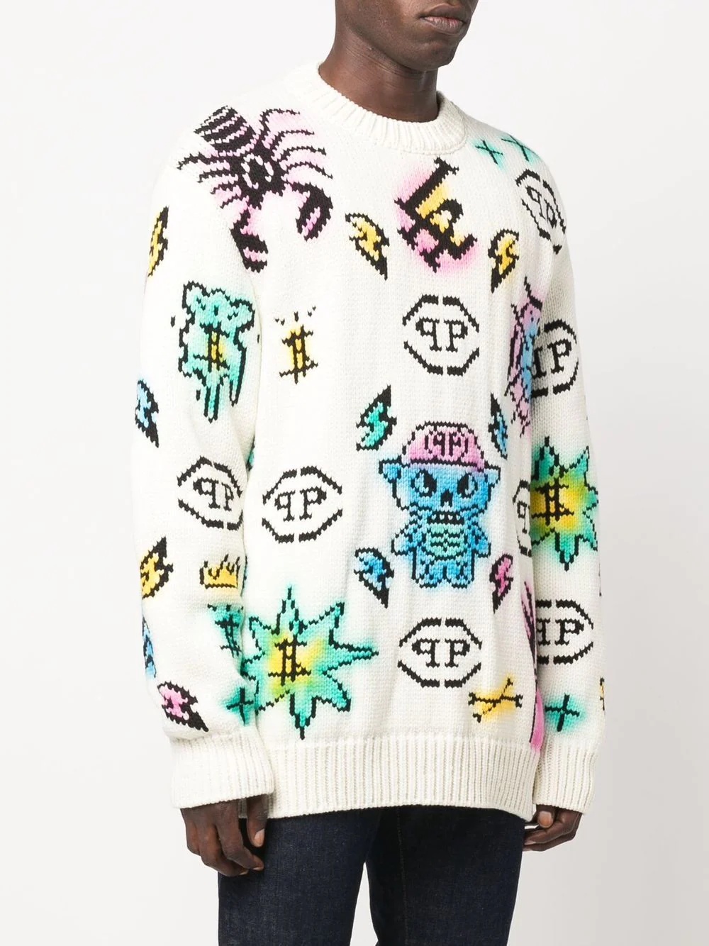 Tattoo Monogram knitted jumper - 3