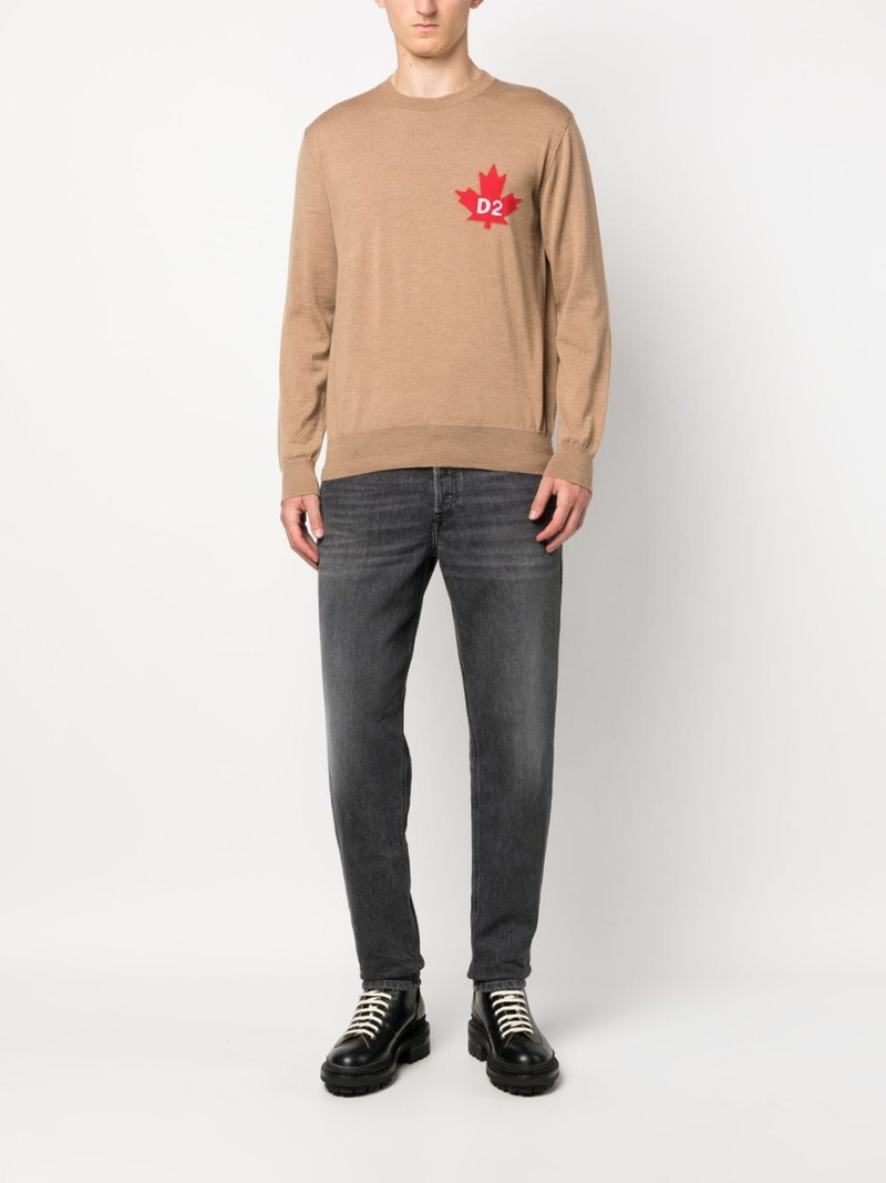 DSQUARED2 fine-knit crew-neck jumper outlook