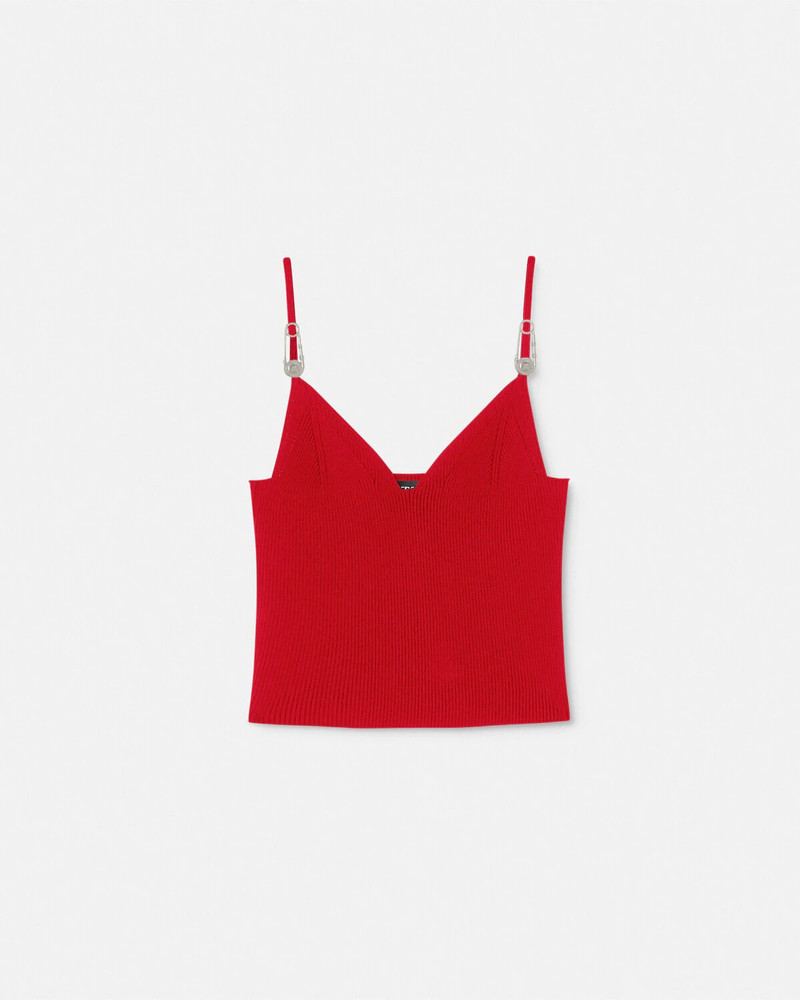 Safety Pin Knit Crop Top - 1