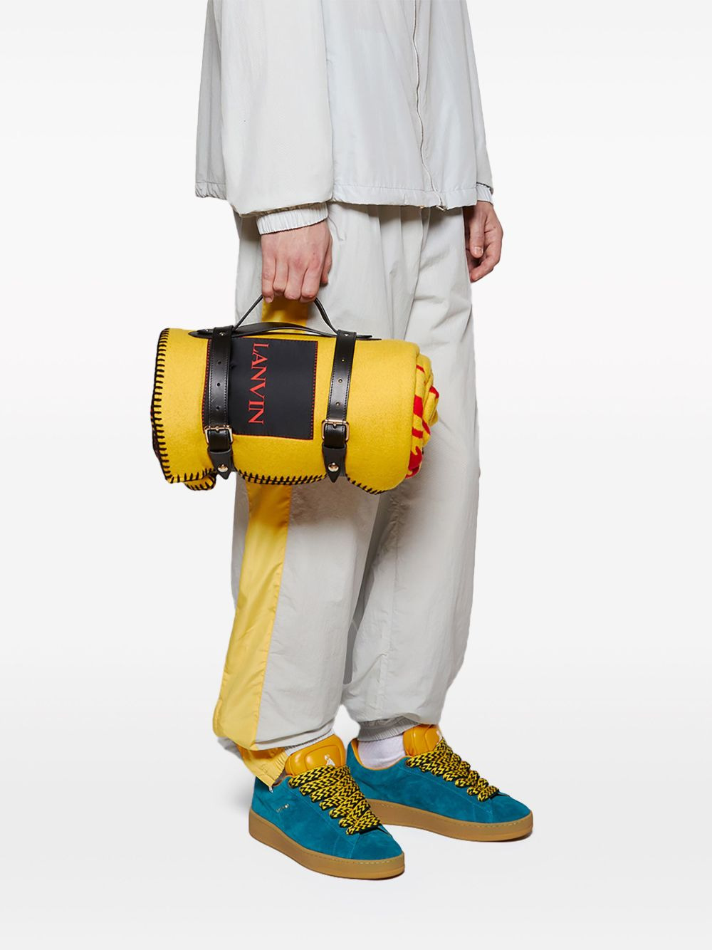 X FUTURE HYPER CURB SUEDE SNEAKERS - 4
