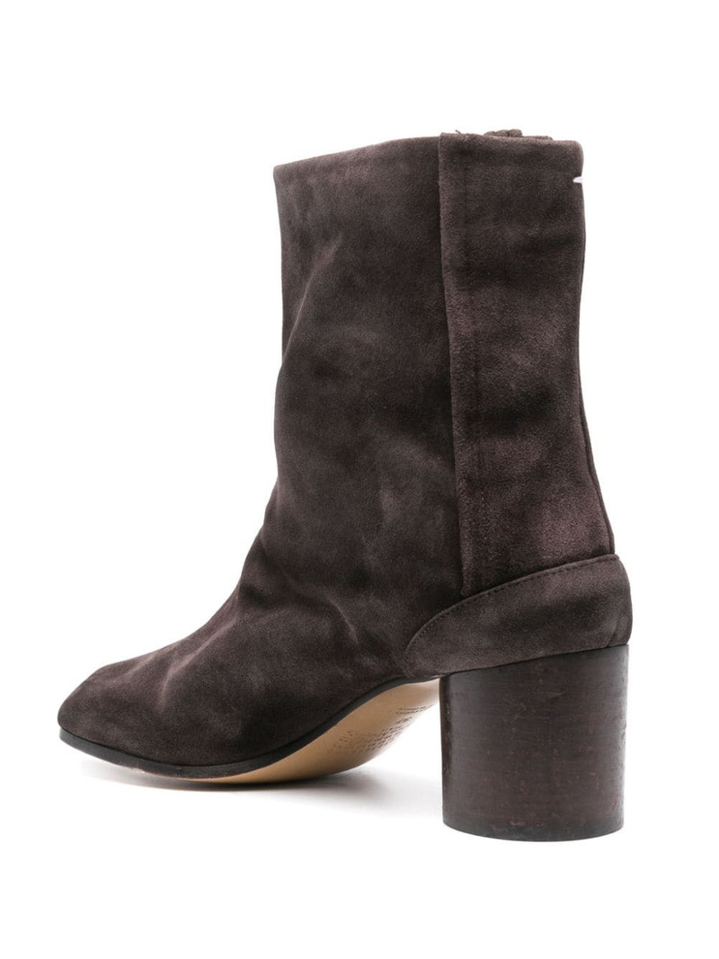 60MM VINTAGE LEATHER TABI BOOT - DARK BROWN 3